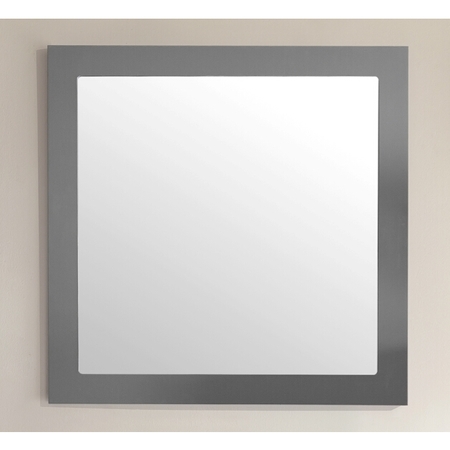 LAVIVA Fully Framed 30" Maple Grey Mirror 313FF-3030MG